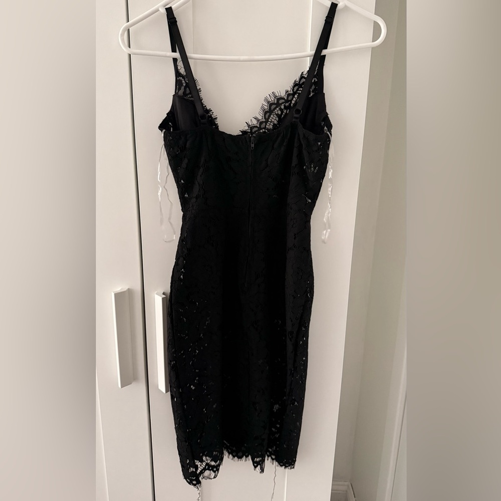 Fashion Nova 🖤 Dropping Hints Lace Black Dress | XS | NWT | - Picture 7 of 10